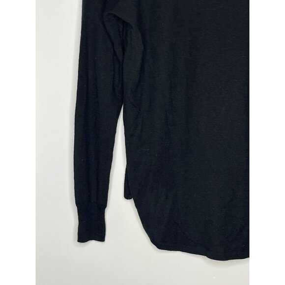 Madewell Southstar Merino Wool Blend Pullover Fine Knit Sweater Black Size Small - Picture 9 of 9
